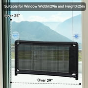Peyela Cat Window Perch Hammock Bed Window Seat for Large Cats Indoor Sill Perch Mesh Black