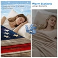 thumbnail image 2 of Vintage American Flag Cooling Blanket, Lightweight Breathable Summer Throw Blanket with Double Sided Cold Effect,Blue Star Red Striped Wooden Picnic Beach Blankets Bed Sheet for Hot Sleepers 30"x40", 2 of 8
