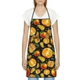 thumbnail image 3 of Easygdp Tangerine Apron Waterdrop Resistant with 2 Pockets,Oil Resistant Cooking Kitchen Chef Apron for Women Men, 3 of 7