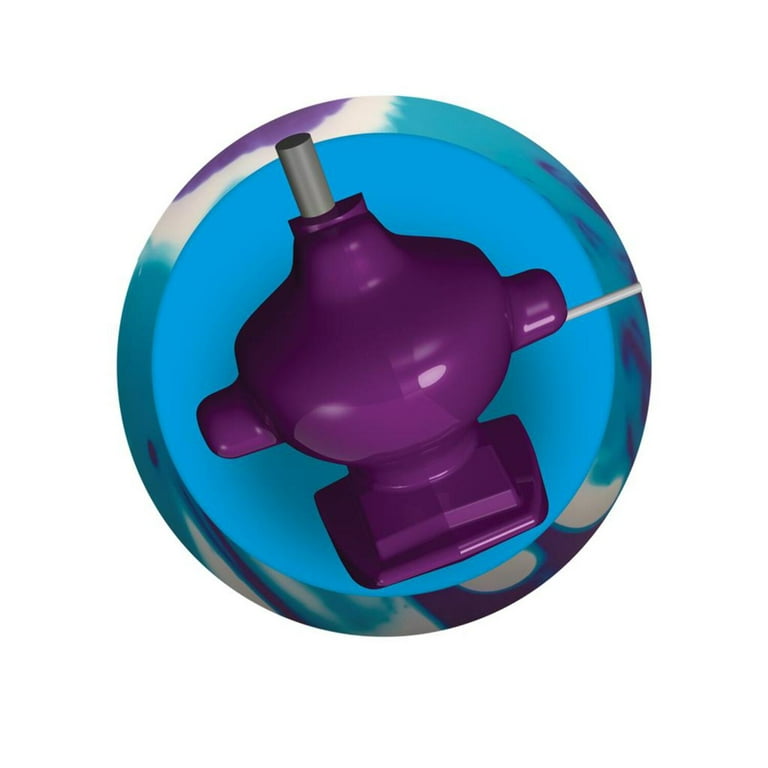 Radical Outer Limits Solid Bowling Ball - White/Blue/Purple
