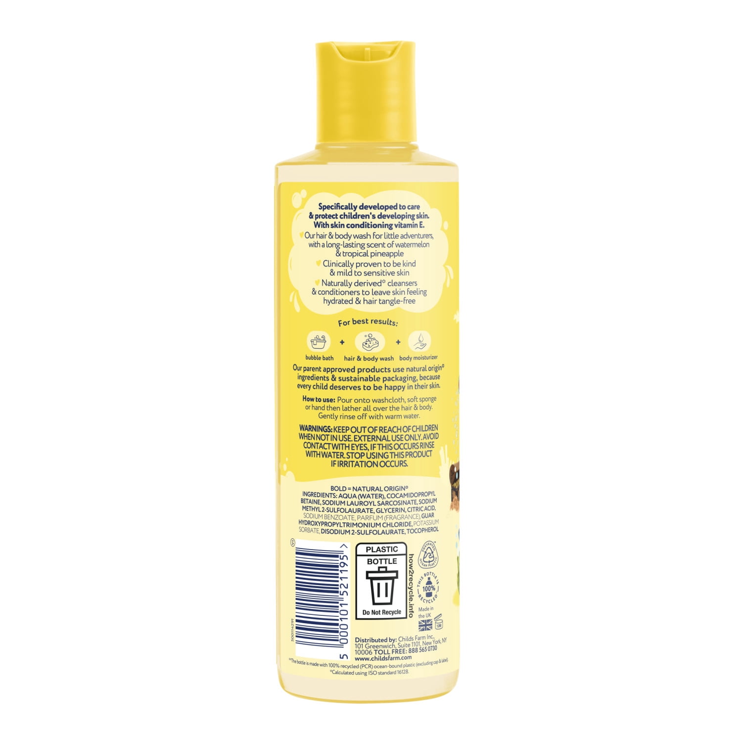 Childs Farm Hair & Body Wash, Watermelon & Pineapple 8.4 fl oz