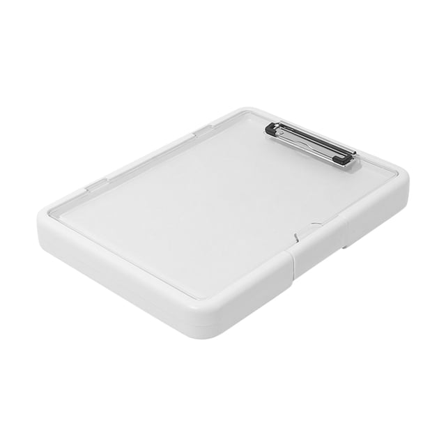 HCBY Clipboard With Storage Organization Box With Pen Holder Folder Side-Opening Low Profile Clip For Nurses Teachers