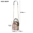 thumbnail image 2 of FORMRS Crossbody Bag for Women Quilted Travel Shoulder Cell Phone Purse with Chain Strap Handbag, Red Tartan, 2 of 7