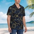 thumbnail image 4 of Men's & Boys Hawaiian Shirt Short Sleeve Tropical Holiday Summer Beach Shirts, 4 of 8