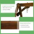 SamyoHome Swing Stand Wooden Porch Swing Frame Carbonized 600lbs