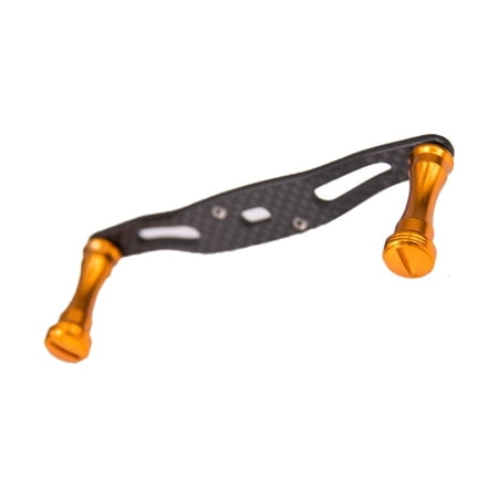 Yihuala Light Weight Carbon Fibers Fishing Reel Double Rockers Arm Fishing Reel Handle for Freshwater and Saltwater Fishing Reel