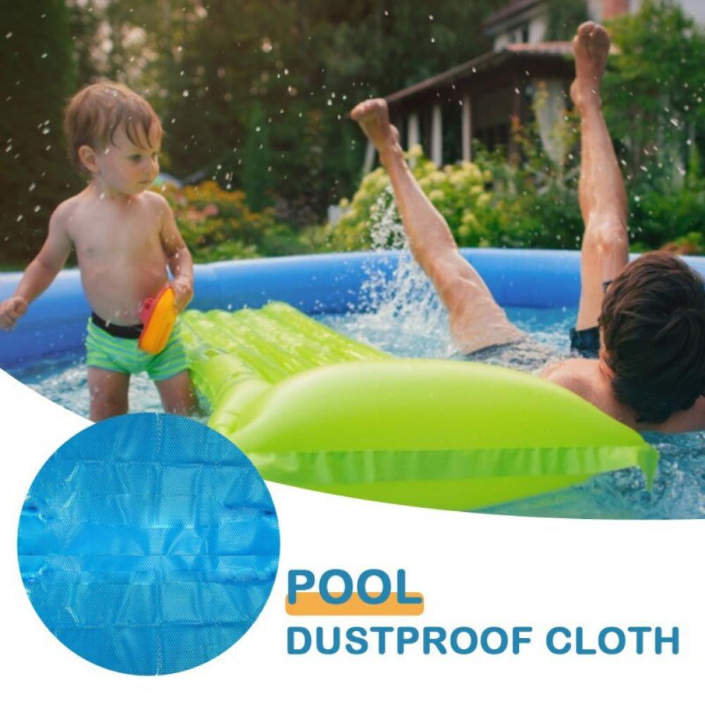 Details about   6/8/10ft Round Swimming Pool Cover Inflatable Easy Fast Set Rope Family Paddling 