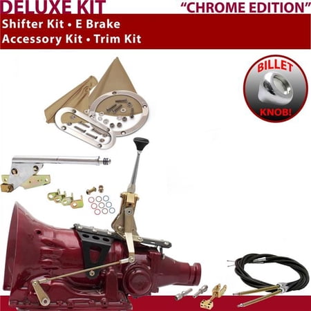 American Shifter 518 Shifter Kit Chrome 6 in. E Brake Cable Trim Kit for EB1F8