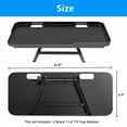 thumbnail image 2 of TV Top Shelf .Steel Floating TV Stand with Storage Boxes Monitor Shelf Media Boxes Game Console Router and Remote Control DVD Storage Shelves, 2 of 7