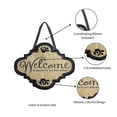 thumbnail image 7 of Evergreen Welcome Burlap Door Decor, 13.50x17.50"H, 7 of 7