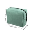 thumbnail image 2 of Unique Bargains Women Portable Makeup Bag for Vacation Camping Outdoor Activities Green Corduroy, 2 of 3