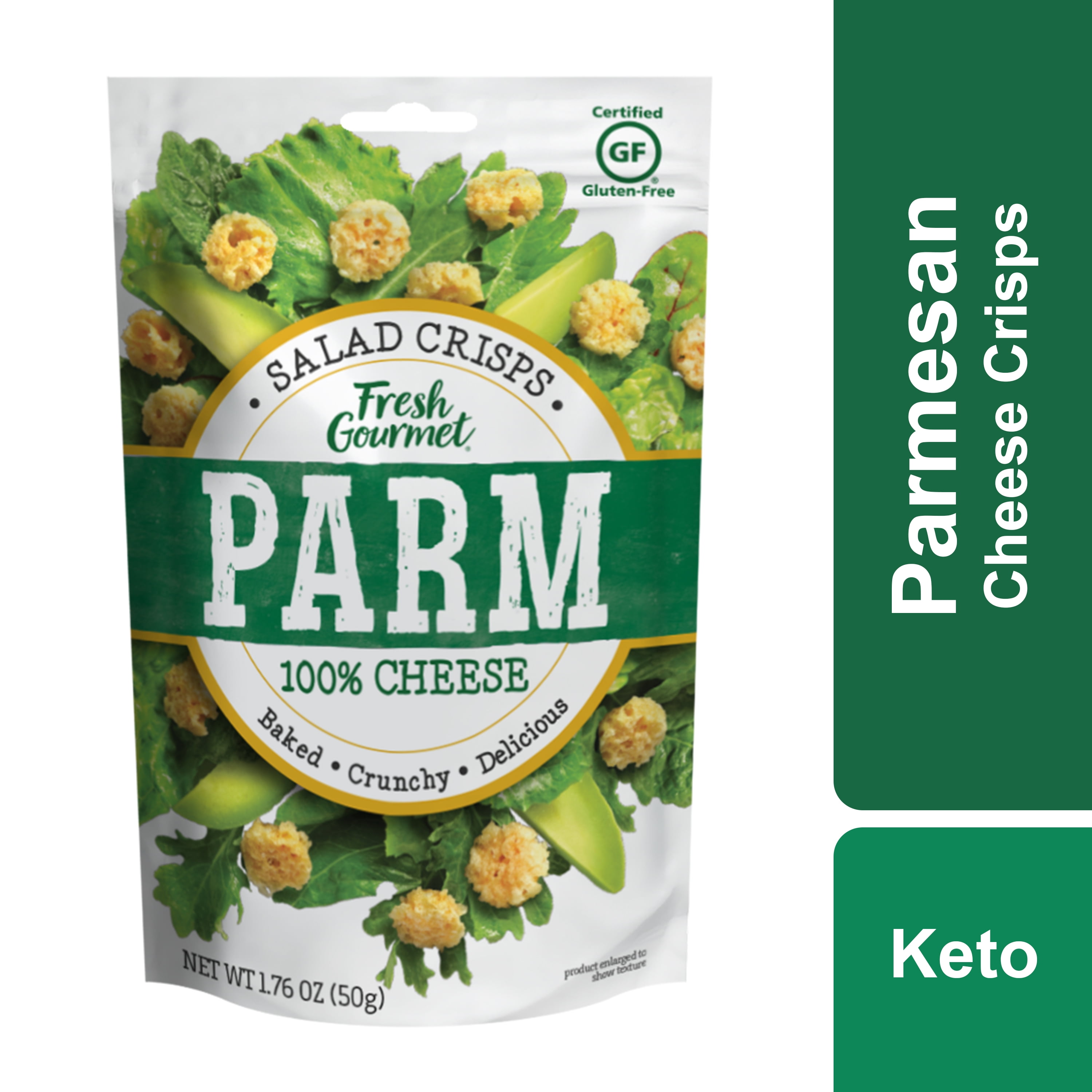 Fresh Gourmet Parmesan Cheese Crisps, Keto Friendly, 1.76 oz - Walmart.com - Walmart.com