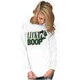 thumbnail image 3 of Saint Paddys Lucky Betty Boop Cartoon Women's Long Sleeve T Shirt Brisco Brands X, 3 of 6