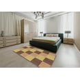 thumbnail image 5 of Ahgly Company Machine Washable Indoor Square Transitional Saddle Brown Area Rugs, 9' Square, 5 of 7