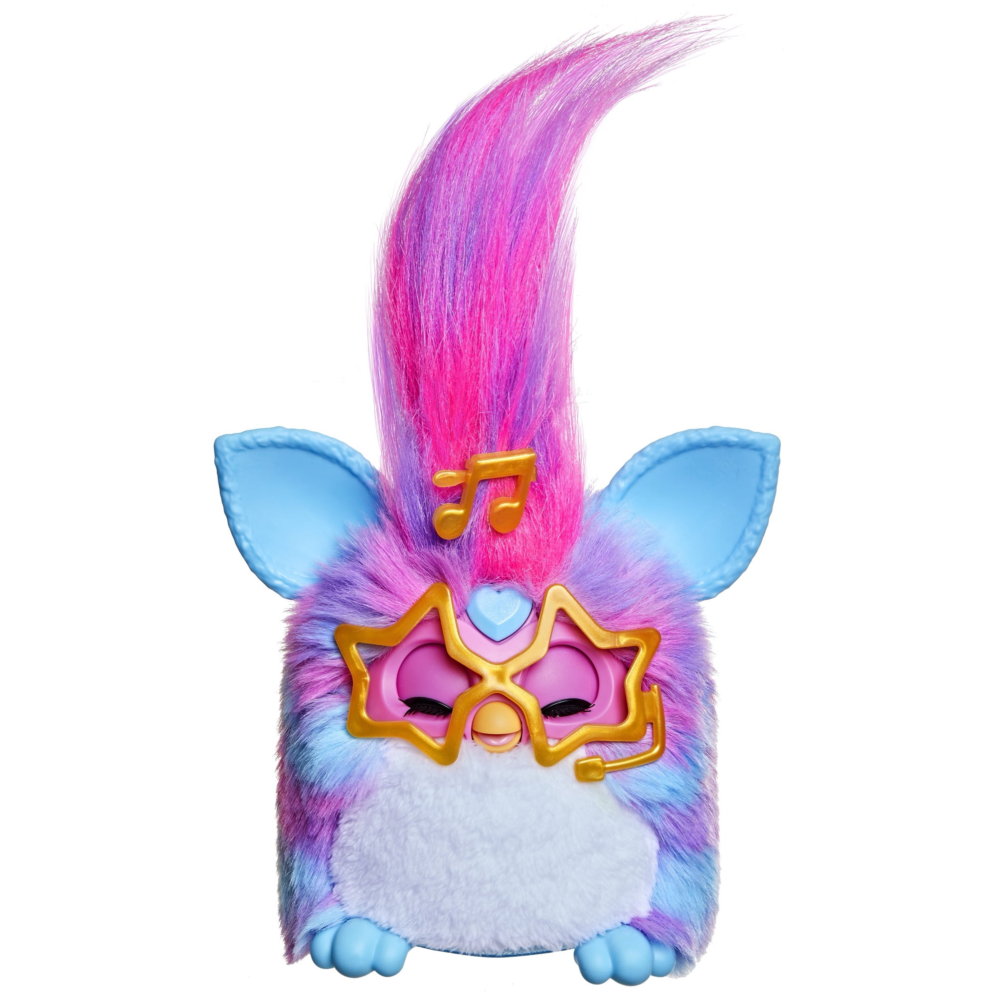 Furby Vibes Interactive Plush Toy, Blue Razz Color, Ages 6+