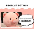 thumbnail image 5 of Pink Stuff for Girls,Stuffed Animal,Pig Stuffed Animal,Plushy,Round Roll Pet Plush Animal - Cute Piggy - On-The-Go Fun - Pink 13 Inches, 5 of 6