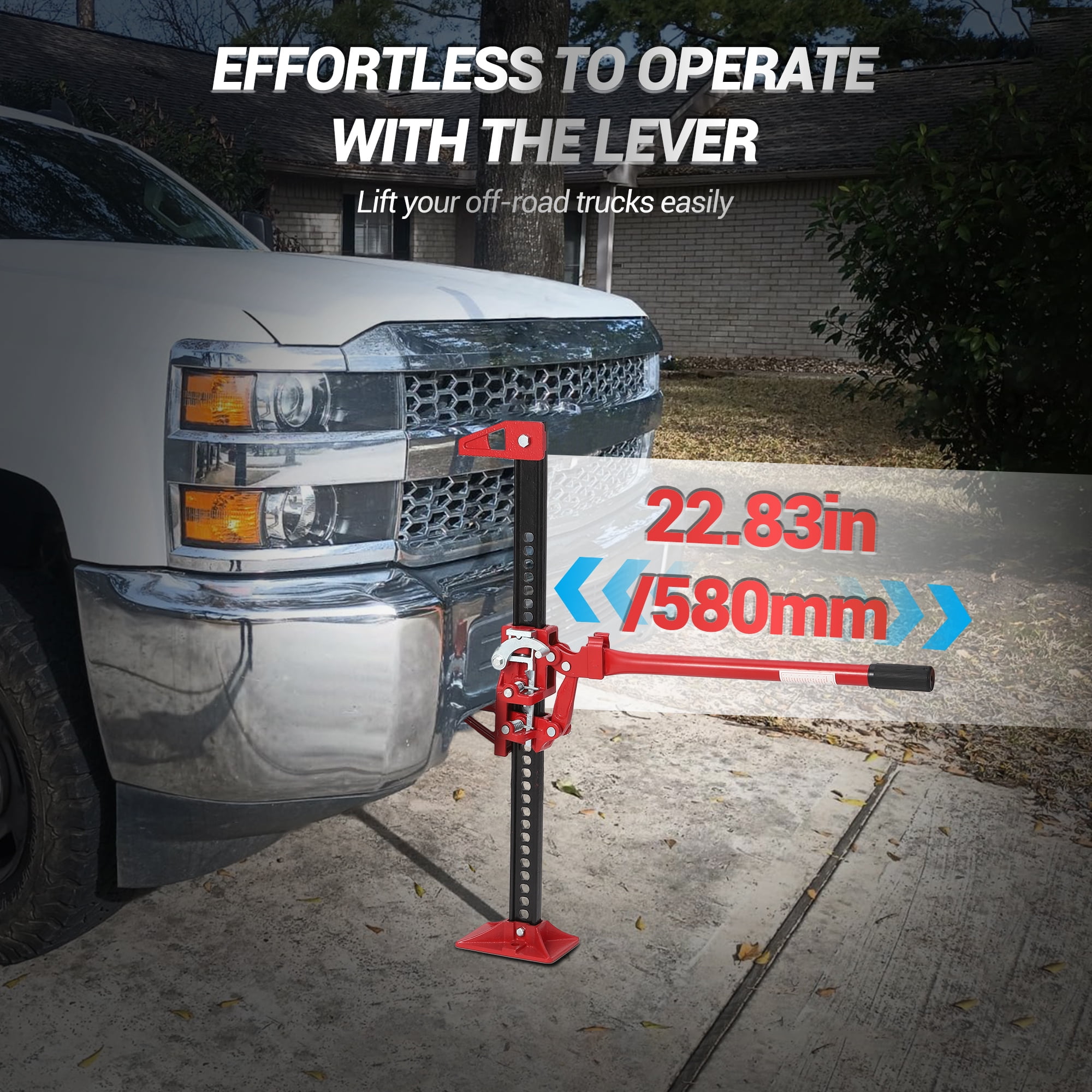 Farm Jack,33"/48"/60" High Lift Farm Jack,7000 lbs Capacity Ratcheting Off Road Farm Jack, Utility Heavy-Duty Farm Jack for Tractor, Truck, SUV