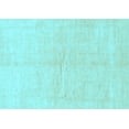 thumbnail image 1 of Ahgly Company Indoor Rectangle Solid Light Blue Modern Area Rugs, 4' x 6', 1 of 4