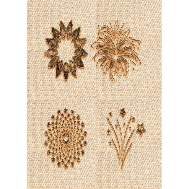 Ahgly Company Machine Washable Indoor Rectangle Transitional Bronze Brown Area Rugs, 5' x 7'