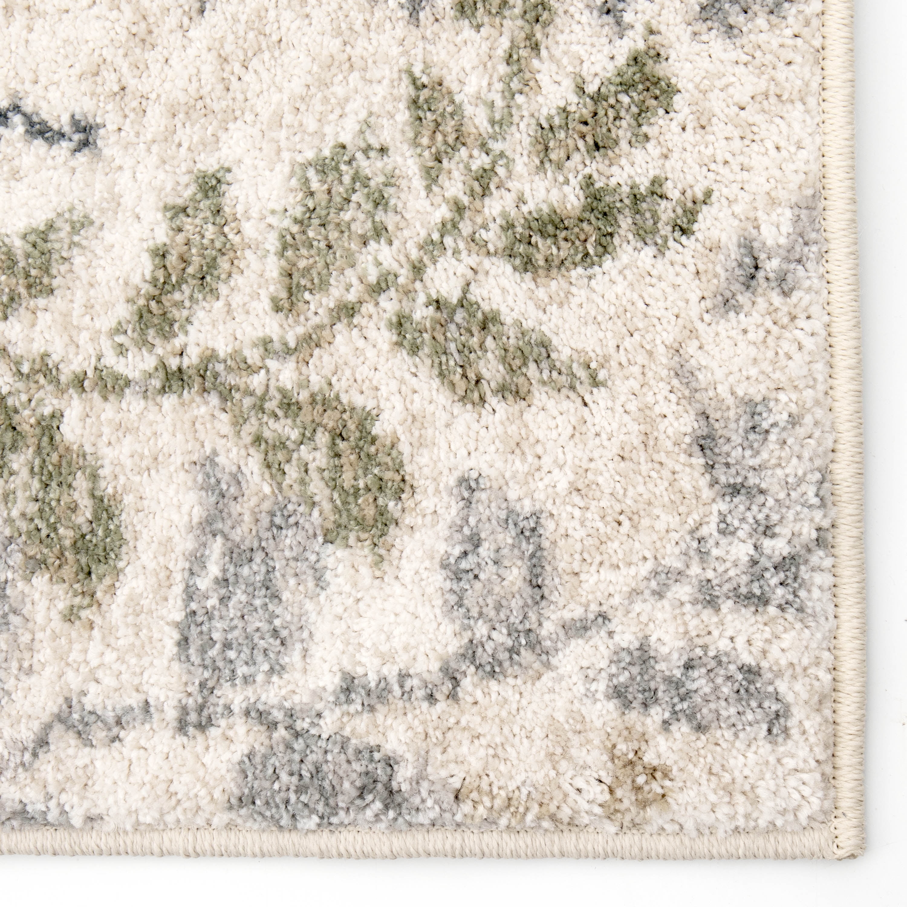 Better Homes & Gardens Botanical Area Rug, Beige, 5' x 7'