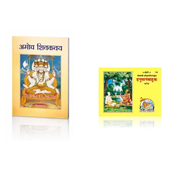 Spiritual Combination of Shri Narayan Kavach Book and Shri Hanuman Bahuk Holy book for Women and Men