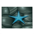 thumbnail image 2 of Starfish Cutting Board, Blue Starfish Among the Sea Pebble Stones Ocean Underwater Wildlife Print, Decorative Tempered Glass Cutting and Serving Board, Large Size, Grey Blue White, by Ambesonne, 2 of 5