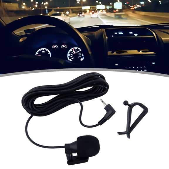 GJX 3 Meters 2.5mm External Microphone For Car Stereo Radio Receiver