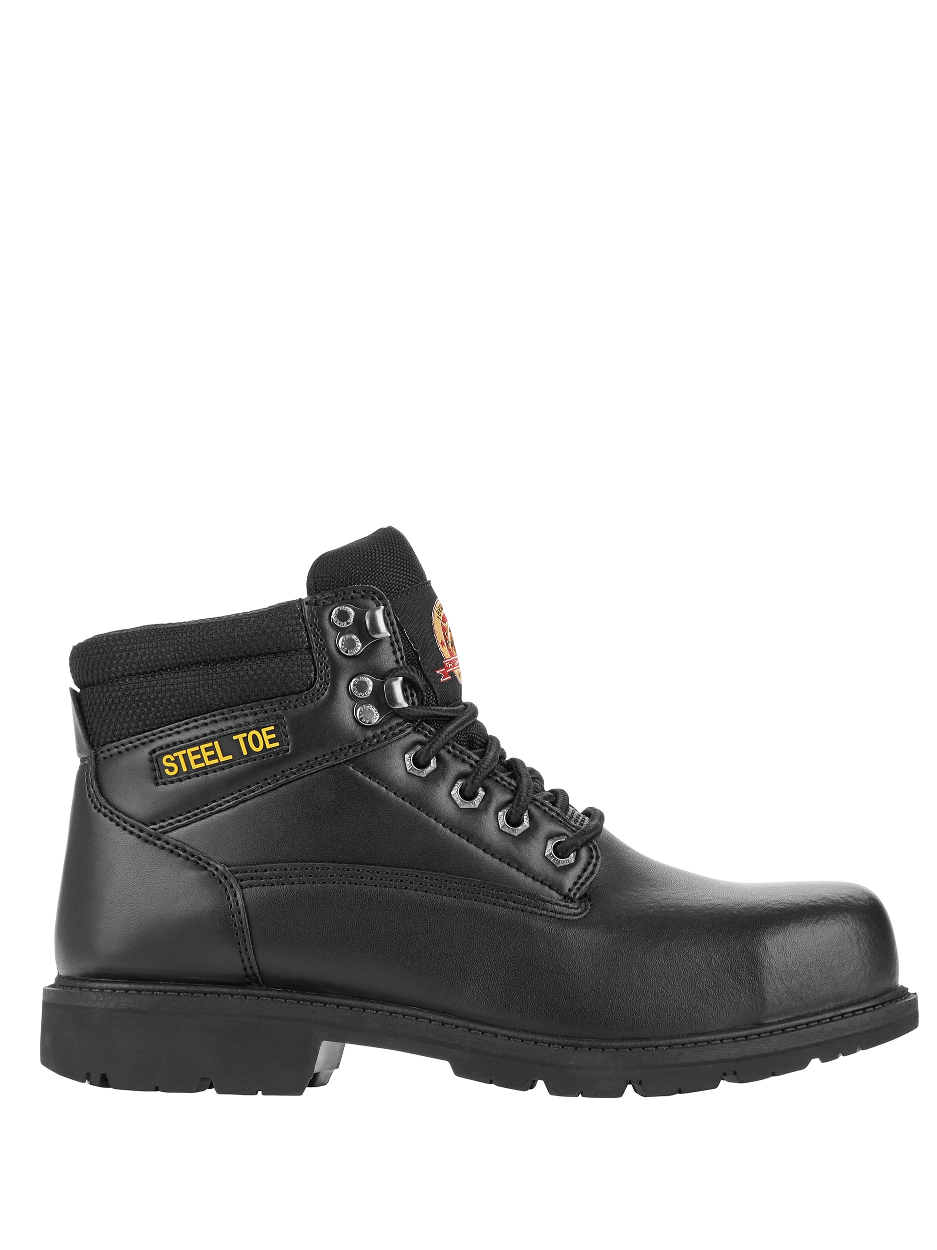 black steel toe boots