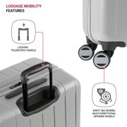 Swiss Gear Wanderlust Pro Lightweight Expandable Spinner, Grey, 3-Piece Set (20/24/28)
