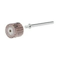thumbnail image 5 of Rueda de aleta abrasiva Uxcell 120 granos con vástago de 1/8" para herramienta rotativa de óxido de aluminio marrón 8 piezas, 5 of 5