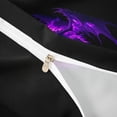 thumbnail image 4 of meiyoeat Glowing Flame Magic Dragon Twin Duvet Cover for Boys Girls Kids, Gothic Animal Twin Bedding, Purple Black, Black Reversible, 2pcs, 1 Duvet Cover and 1 Pillowcase, 4 of 6