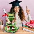 thumbnail image 4 of Graduation Cupcake Stands Graduation Hat Tiered Cupcake Display Holder For Graduation, 4 of 9