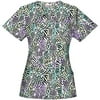 Women's Fashion Collection Froggy Friends V-Neck Printed Scrub Top