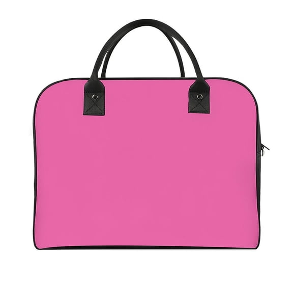 Travel Handbag 18.5×12.9×7.5in Double Pull Head Design Firm Scratch-Resistant Adjustable Shoulder Strap For Daily Storage Bag Business Trip Luggage Hanging Bag Hot Pink
