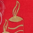 thumbnail image 5 of Violet Linen Seasonal Xmas Christmas Holiday Glories Pattern, Polyester Embroidered Jacquard , Candles , 18 Inch x 18 Inch, Square, Decorative Accent Throw Pillow Cover, 5 of 6