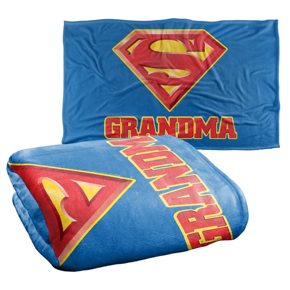 Superman Super Grandma Silky Touch Super Soft Throw Blanket 36" x 58"