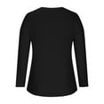 thumbnail image 6 of JGGSPWM Womens Ribbed Knit Tops Comfy Soft Tee Shirts Long Sleeve Solid Blouse Pullover Tunic V Neck Regular Fit Tshirt Black M, 6 of 8