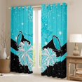 thumbnail image 2 of Castle Fairy Cheer Theme Curtains Pack of 2 (42x84 Each),Black Blue Curtains Blackout for Adults Female Women,Dreamy Princess Glitter Bedroom Curtains,Lightweight Room Decor, 2 of 6