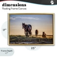 thumbnail image 4 of Stupell Industries Southwestern Horses Coming Home Gold Floating Frame Canvas Art, 25 x 17, by Tim West, 4 of 8