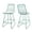 Teal/Ivory, variant on Emory Indoor Wire Counter Stools with Cushions (Set of 2), Teal and Ivory