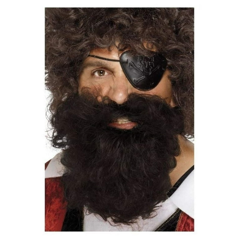 Deluxe Pirate Beard Adult Brown Deluxe Pirate Beard Adult Brown