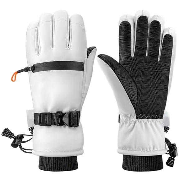 Waterproof Ski Gloves Insulation Elastic Cuffs for Snowboarding and Commuting
