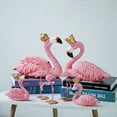 thumbnail image 6 of OUNONA Cute Pink Flamingo Ornament for Home Decoration Made of Resin and Iron Ideal for Bedroom or Living Room, 6 of 8