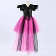 thumbnail image 4 of ZRBYWB Toddler Kids Baby Girl Dress Magnificent Witch Rainbow Black Gown Fancy Dress Up Party Tulle Dresses, 4 of 5