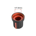 thumbnail image 3 of Unique Bargains 6mm Shaft Hole Knob for Speaker Effect Pedal Amplifier Black Potentiometer Knob Red Mark 10 Pcs, 3 of 3