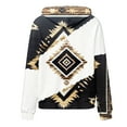 thumbnail image 5 of Western Aztec Hoodies for Women Geometric Print Pullover Casual Vintage Ethnic Long Sleeve Loose Hooded Sweatshirt Tops, 5 of 5