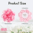 thumbnail image 2 of 1pc 20cm Big Flower Brooch Purple Extra Large Camellia Brooch Pins for Clothes Removable Satin Fabric Lapel Pins Brooch for Women Dresses Wedding Party Banquet Suit Accessories Jewelry Gifts 1pc Pink, 2 of 9