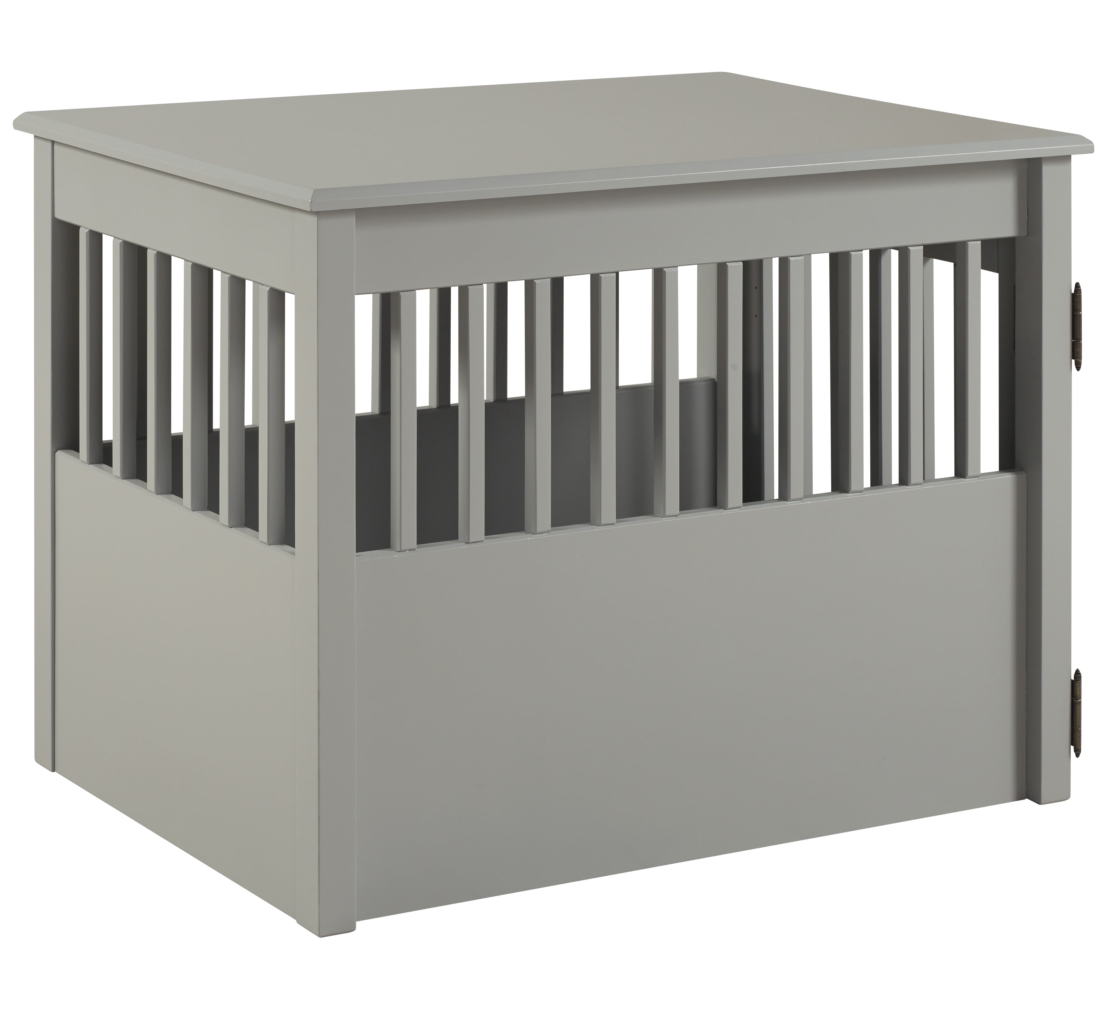 Ruffluv Large Pet Crate End Table - Grey Finish