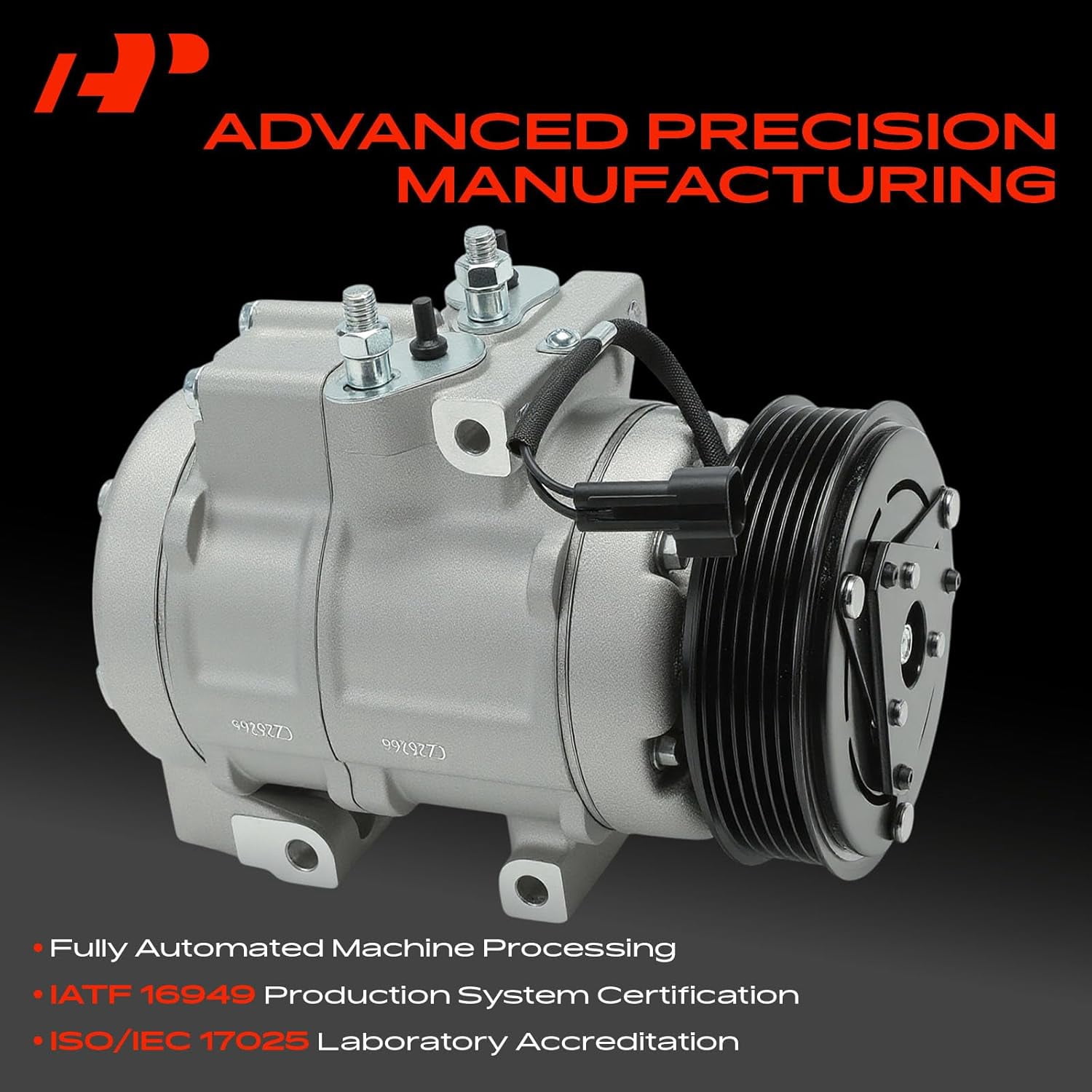A-Premium AC Compressor with Clutch Compatible with Ford Expedition F-150 2007-2014 F-250 F-350 F-450 F-550 Super Duty F53 Lincoln Navigator Mark LT 2007-2008