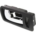 thumbnail image 2 of OEM Grade Front Left Interior Door Handle Compatible with 2005-2014 Ford Mustang Chrome Lever With Black Bezel Lock Button AR3Z6322601DB Base Boss 302 Bullitt GT Shelby GT, 2 of 5